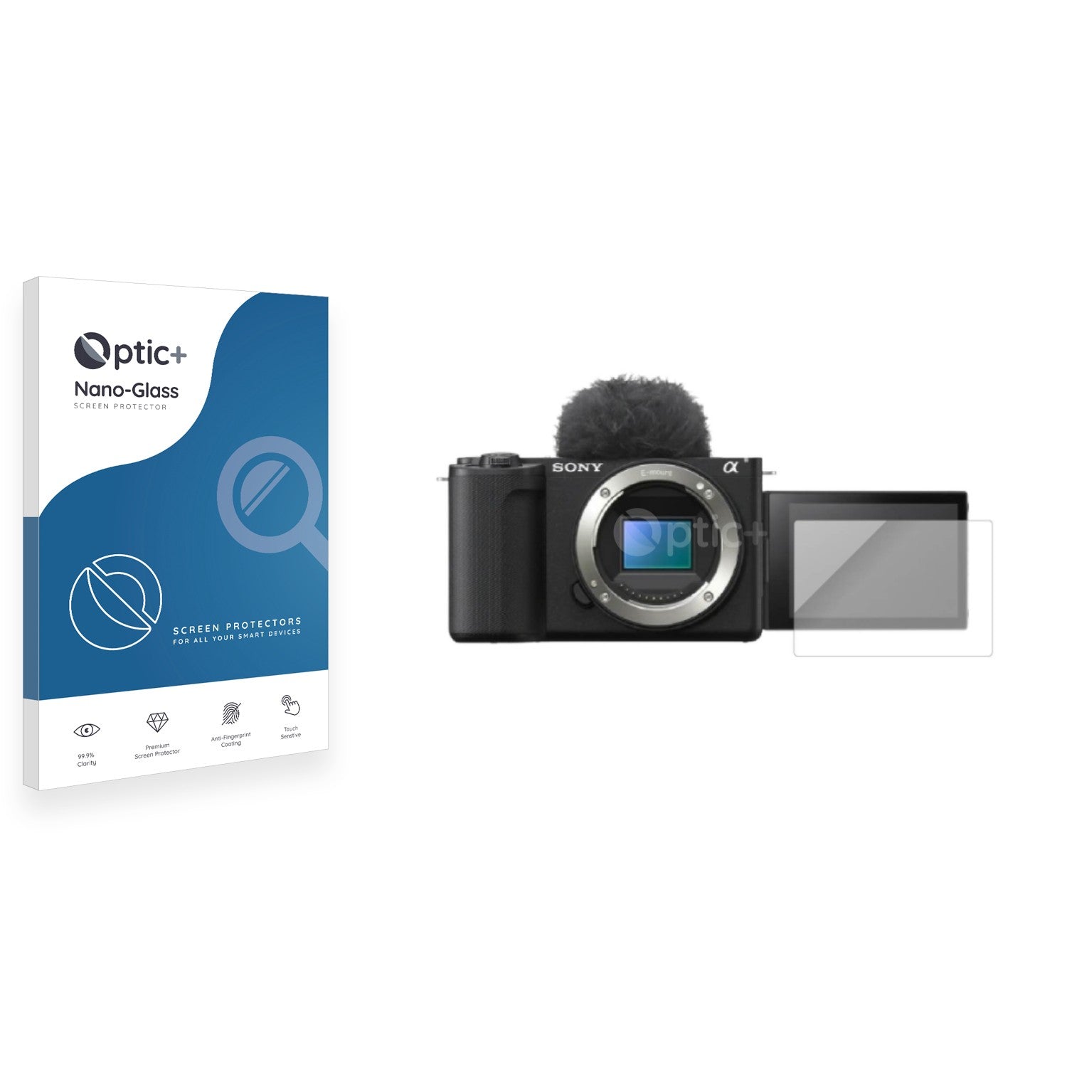 Premium Screenprotector voor de Sony ZV-E10 - type Premium Screenprotector voor de Sony ZV-E10 - type