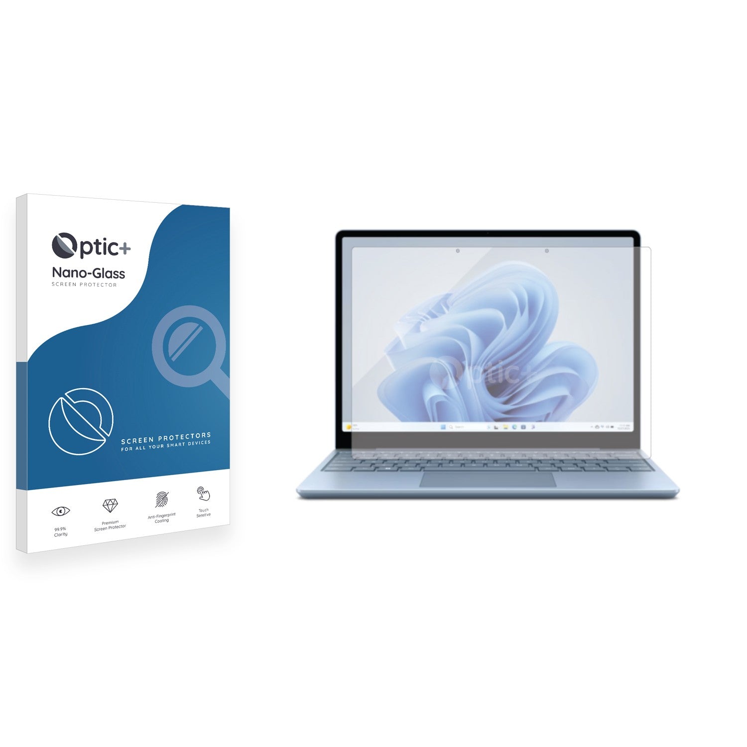 Protection écran AtFoliX Pour Surface Laptop 3 13,5″ – Lot De 2 Films Mats Antichoc