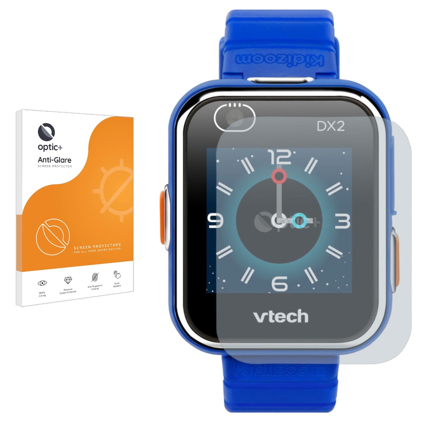 Optic+ Anti-Glare Screen Protector for Vtech Kidizoom Smart Watch DX2 ...