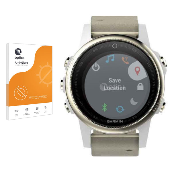 Optic+ Anti-Glare Screen Protector for Garmin fenix 5S (42 mm)