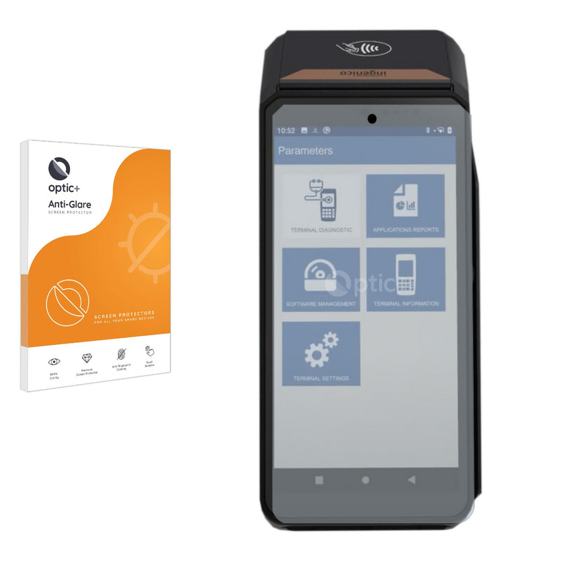 Optic+ Anti-Glare Screen Protector for Ingenico Axium DX8000