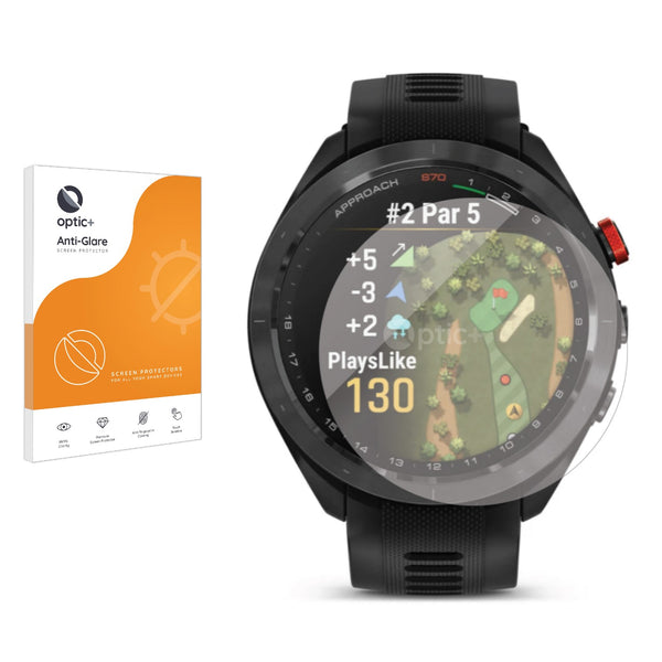 Optic+ Anti-Glare Screen Protector for Garmin Approach S70 (47mm)