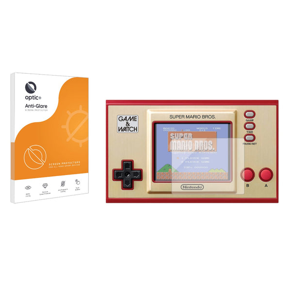 Optic+ Anti-Glare Screen Protector for Nintendo Game & Watch Super Mario Bros