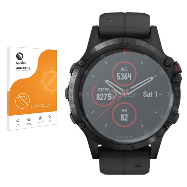 Optic+ Anti-Glare Screen Protector for Garmin fenix 5 Plus (47 mm)