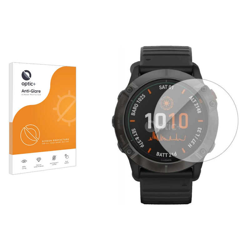 Optic+ Anti-Glare Screen Protector for Garmin Fenix 6X Pro Solar