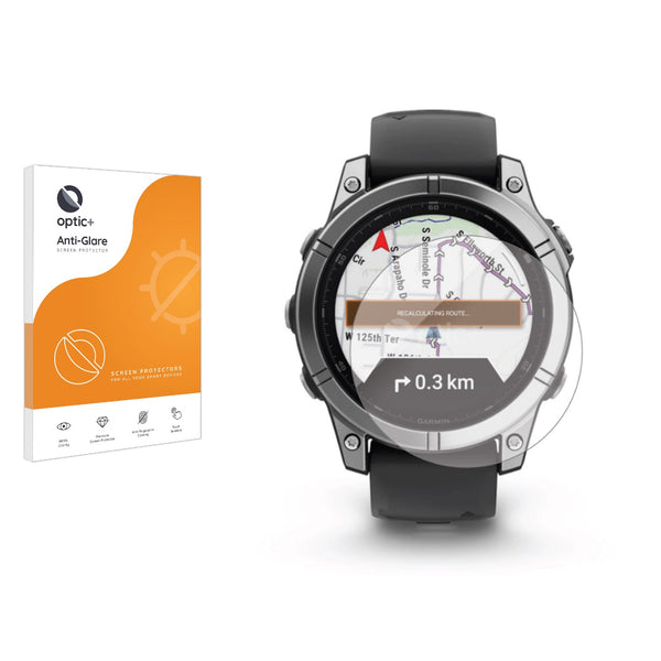 Optic+ Anti-Glare Screen Protector for Garmin Fenix 8 E (47mm)