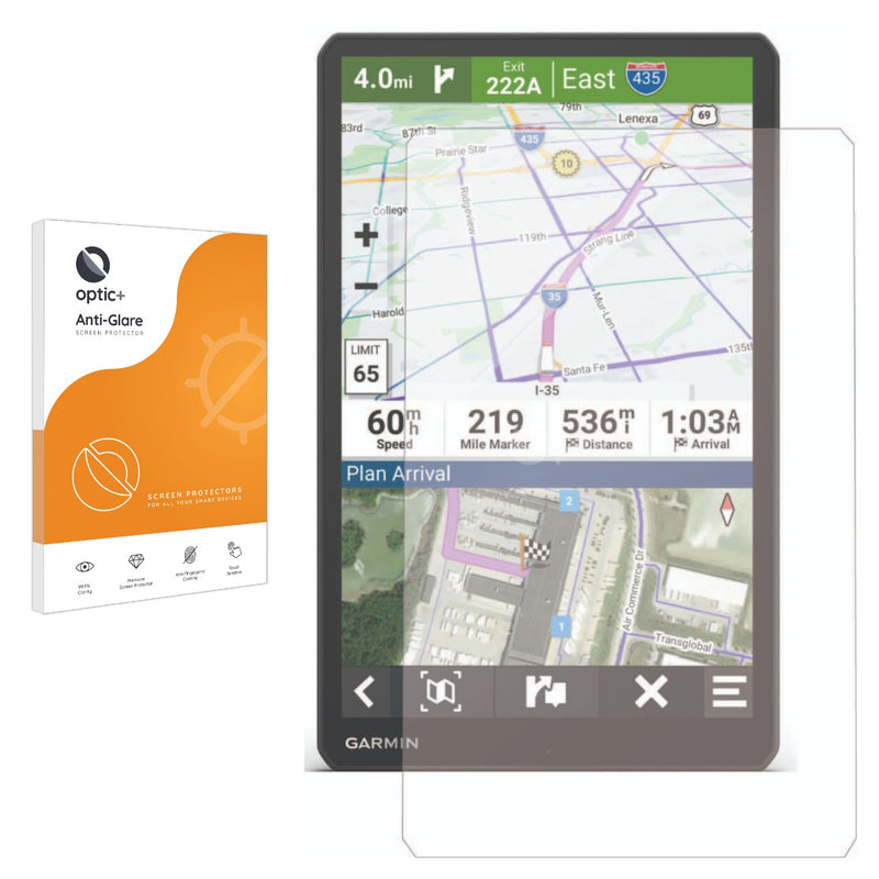 Optic+ Anti-Glare Screen Protector for Garmin Dezel OTR 1010