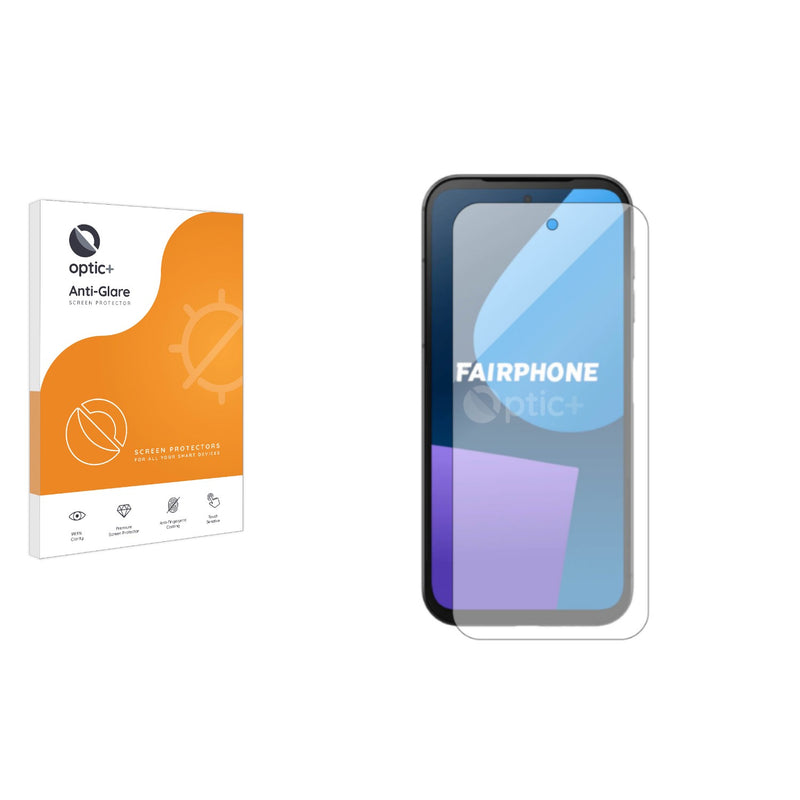 Optic+ Anti-Glare Screen Protector for Fairphone 5