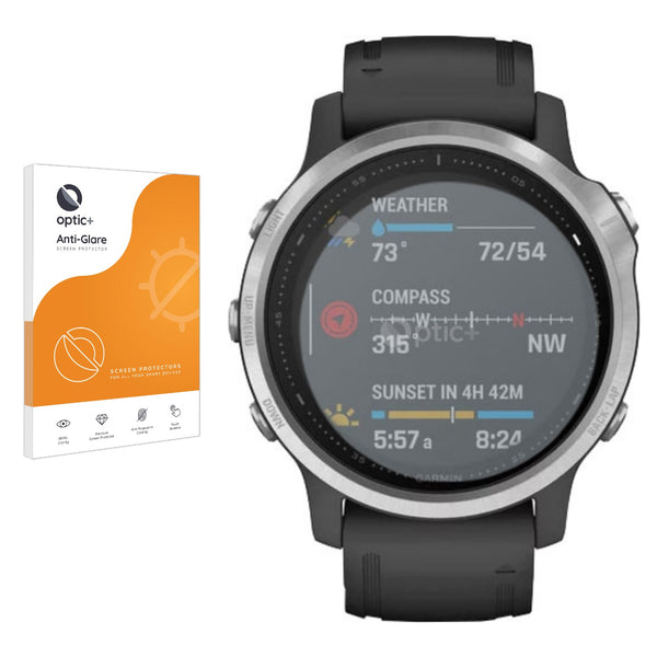 Optic+ Anti-Glare Screen Protector for Garmin Fenix 6S