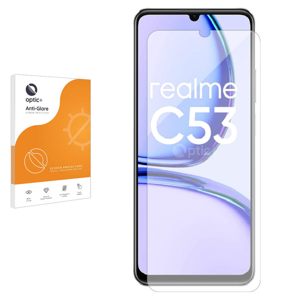 Optic+ Anti-Glare Screen Protector for realme C53