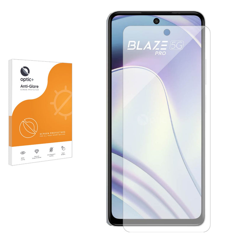 Optic+ Anti-Glare Screen Protector for Lava Blaze Pro 5G