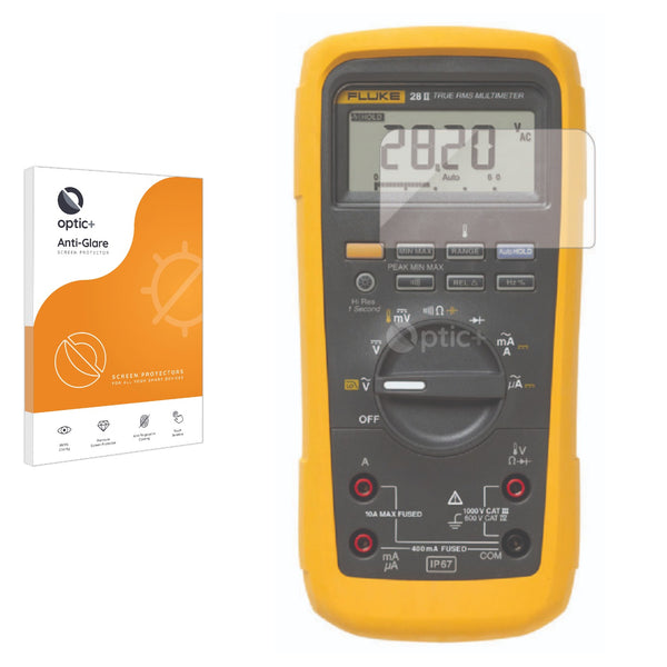 Optic+ Anti-Glare Screen Protector for Fluke 28 II Rugged Diital Multimeter