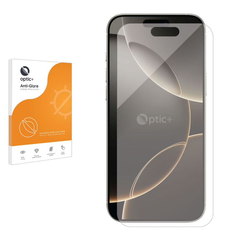 Optic+ Anti-Glare Screen Protector for Apple iPhone 16 Pro Max