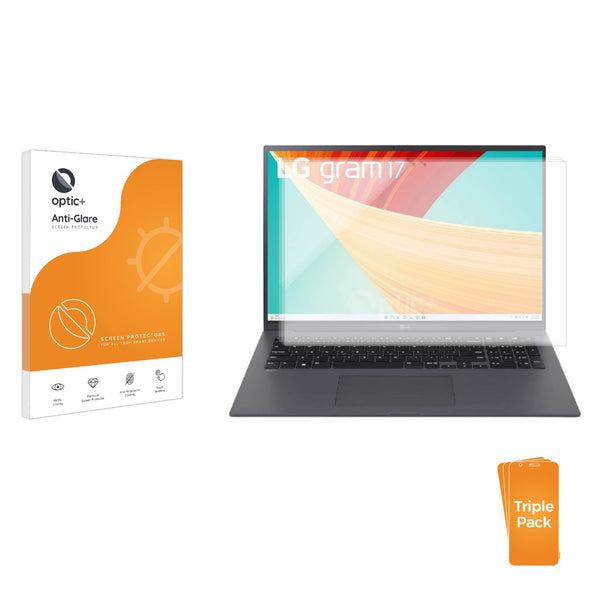 3-pack of Anti-Glare Screen Protectors for LG gram 17 2025