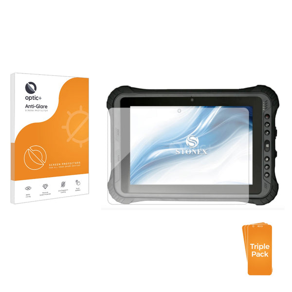 3pk Optic+ Anti-Glare Screen Protectors for Stonex UT32 Rugged Tablet