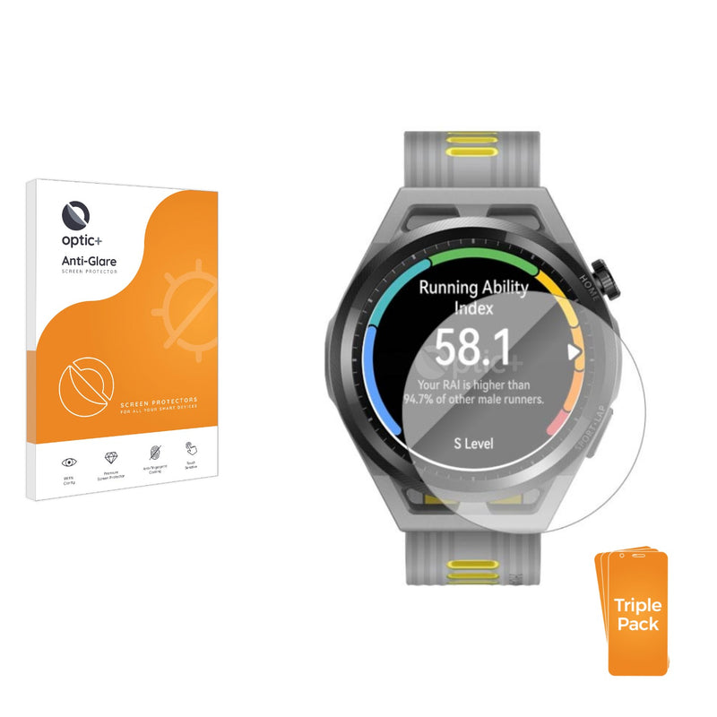 3-pack of Anti-Glare Screen Protectors for Huawei Watch  GT Runner