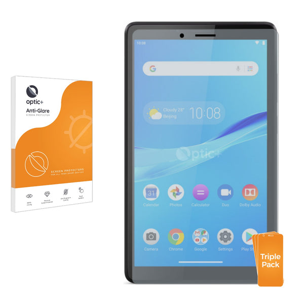 3pk Optic+ Anti-Glare Screen Protectors for Lenovo Tab M7