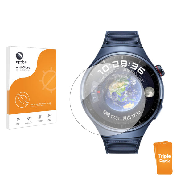 3pk Optic+ Anti-Glare Screen Protectors for Huawei Watch 4 Pro