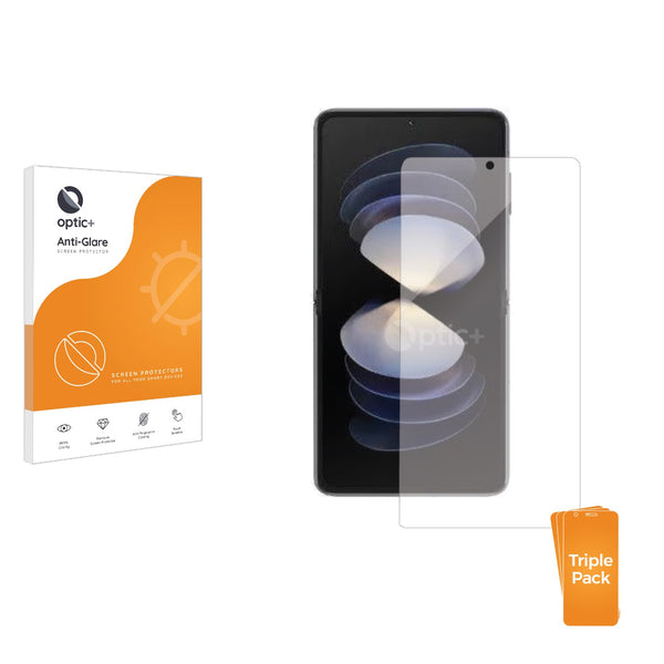 3pk Optic+ Anti-Glare Screen Protectors for Vivo X Flip