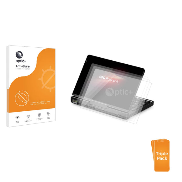 3-pack of Anti-Glare Screen Protectors for GPD Pocket 4