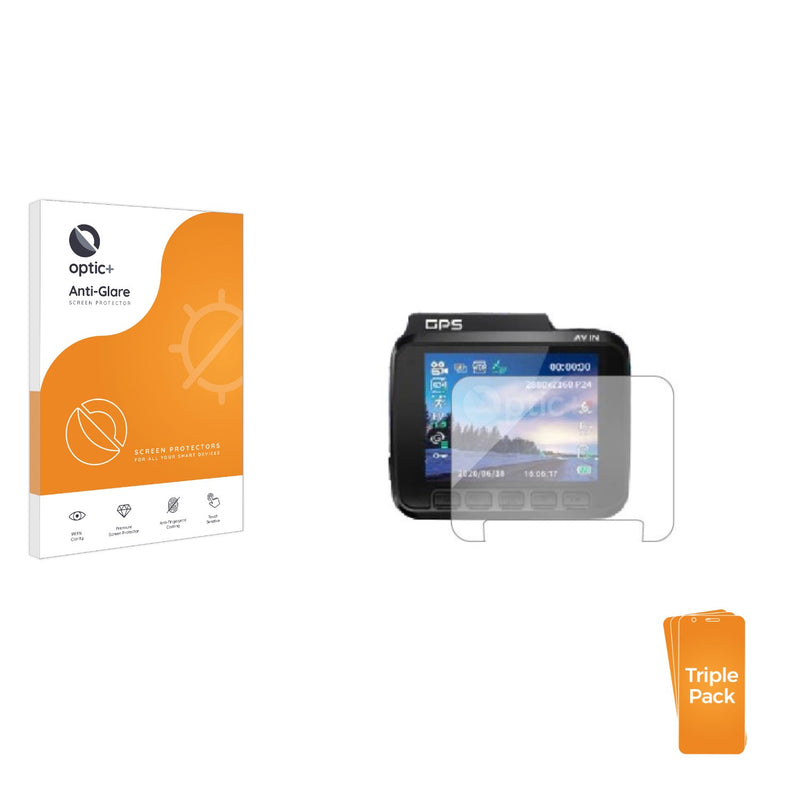 3pk Optic+ Anti-Glare Screen Protectors for Azdome IT-G63D