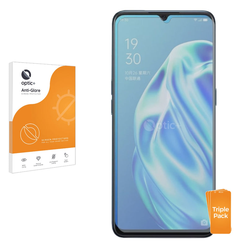 3pk Optic+ Anti-Glare Screen Protectors for Oppo A91