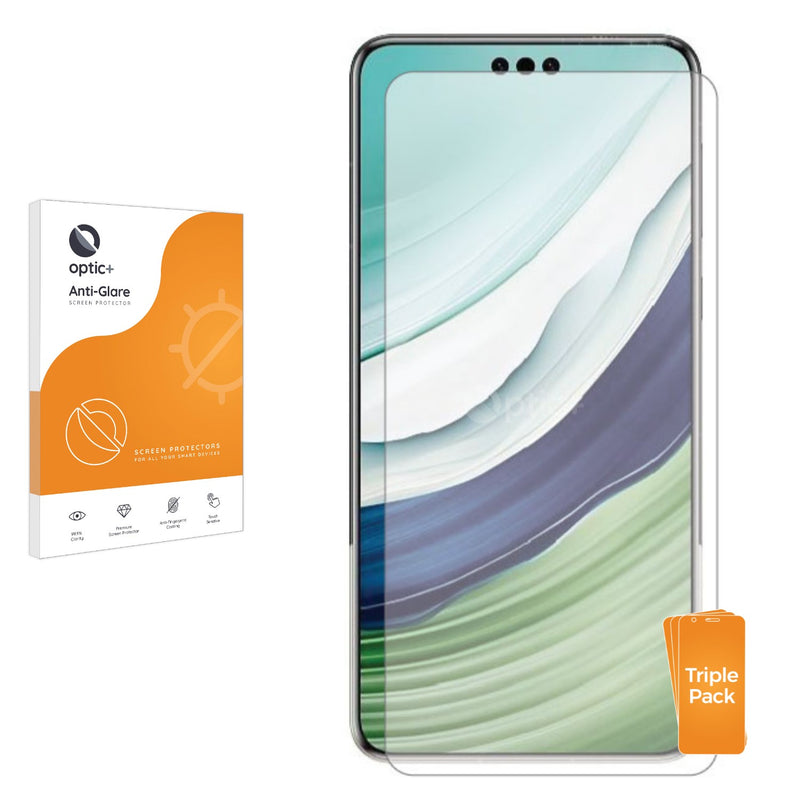 3pk Optic+ Anti-Glare Screen Protectors for Huawei Mate 60 Pro Plus