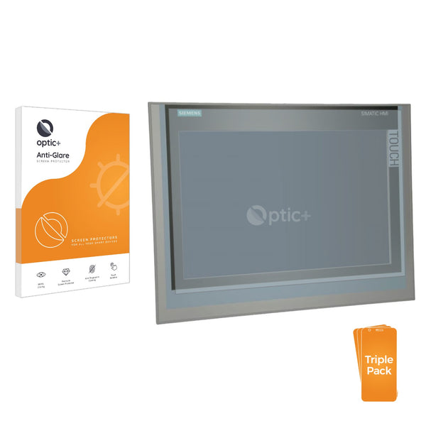 3pk Optic+ Anti-Glare Screen Protectors for Siemens Simatic HMI TP 1500 Comfort