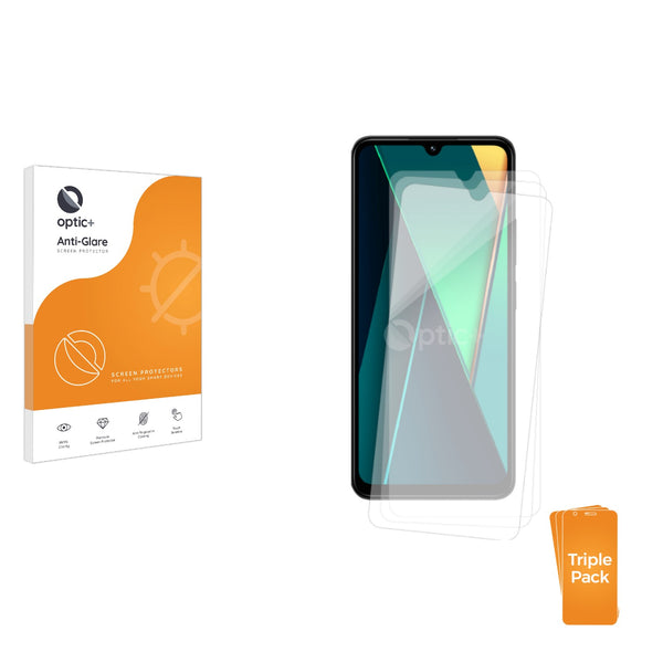 3-pack of Anti-Glare Screen Protectors for Xiaomi Poco C75