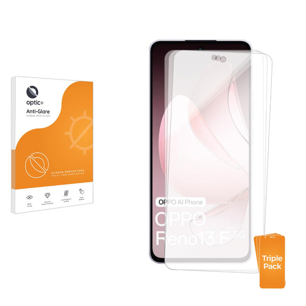 3-pack of Anti-Glare Screen Protectors for Oppo Reno 13 F 4G
