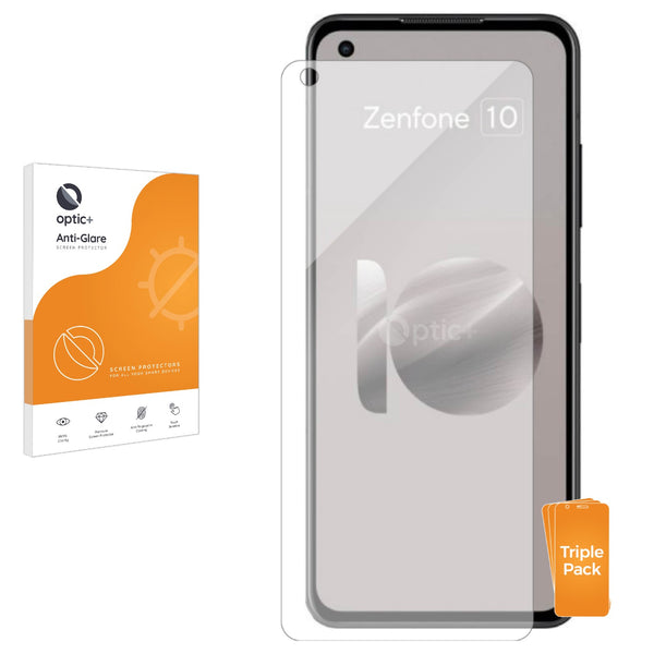3pk Optic+ Anti-Glare Screen Protectors for Asus ZenFone 10