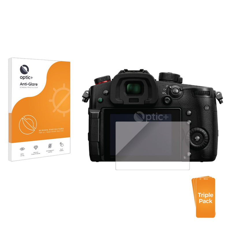 3pk Optic+ Anti-Glare Screen Protectors for Panasonic Lumix DC-GH5 II