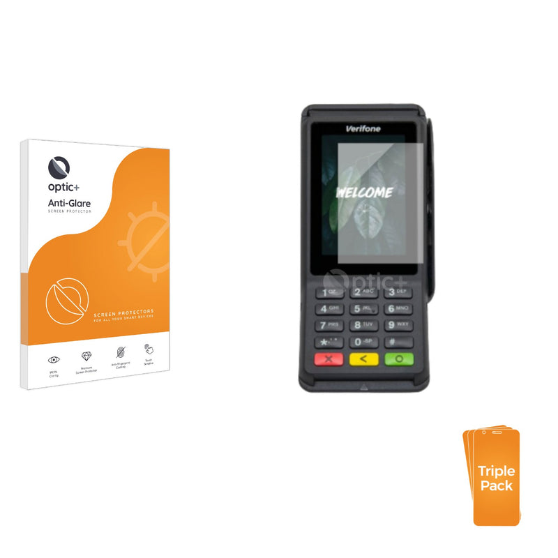 3pk Optic+ Anti-Glare Screen Protectors for Verifone P630