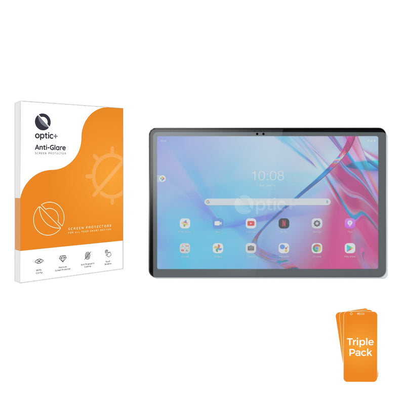 3pk Optic+ Anti-Glare Screen Protectors for Lenovo Tab P11 5G