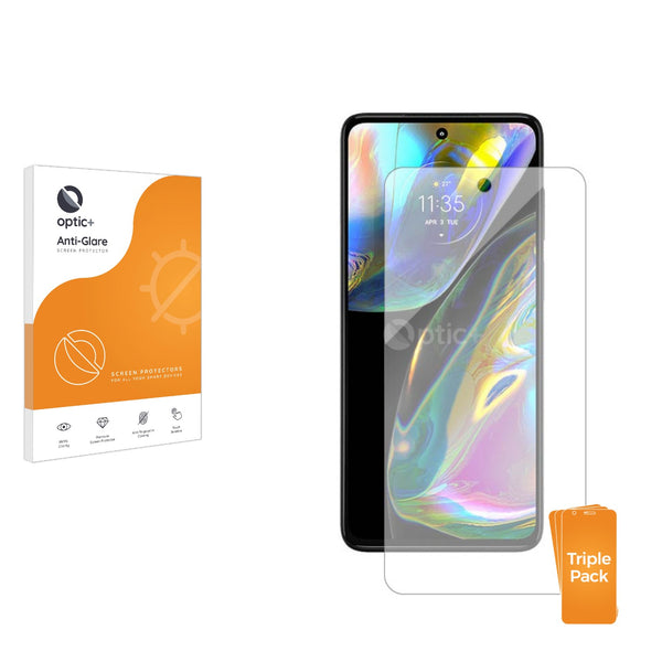 3pk Optic+ Anti-Glare Screen Protectors for Motorola Moto G82 5G