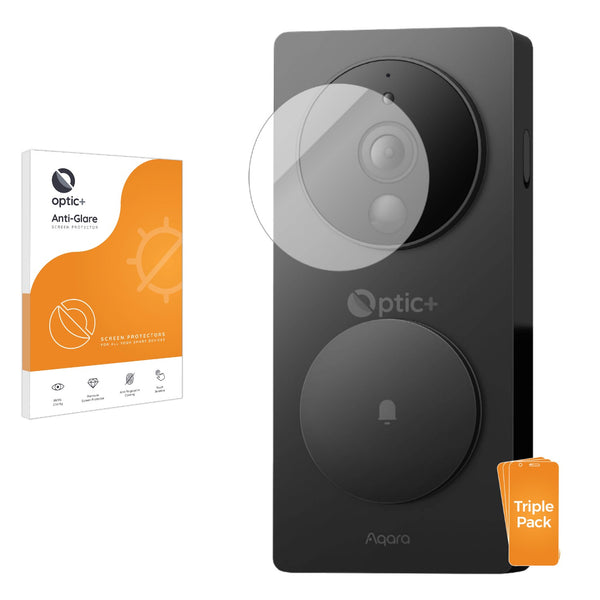 3pk Optic+ Anti-Glare Screen Protectors for Aqara SVD-KIT1 Smart Video Doorbell