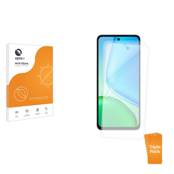 3-pack of Anti-Glare Screen Protectors for Vivo Y29 4G