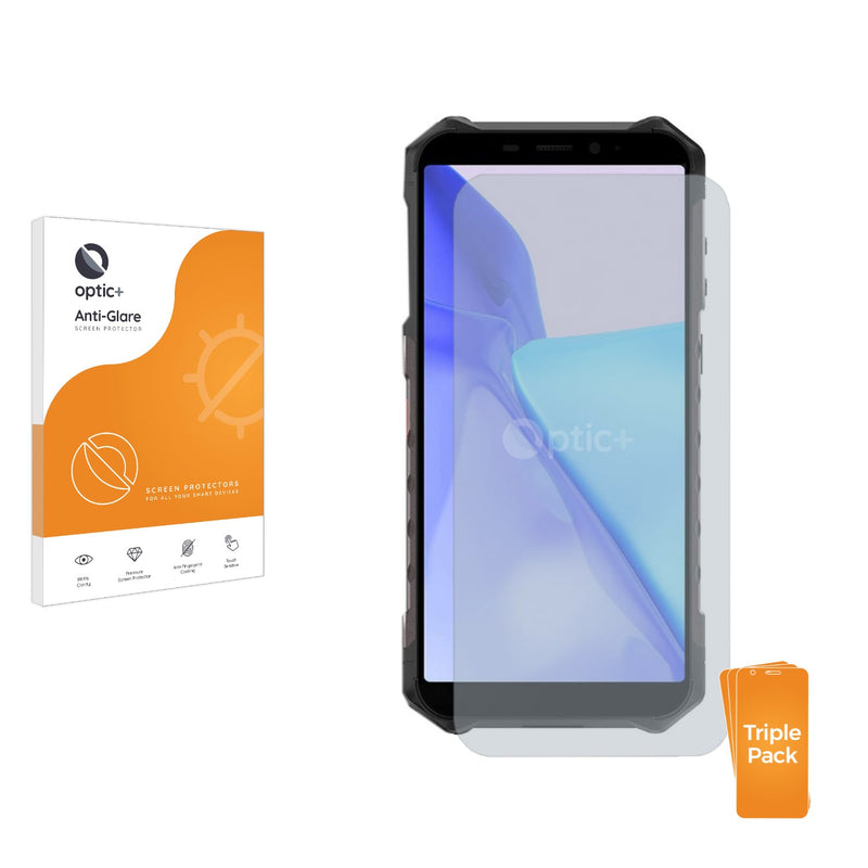 3pk Optic+ Anti-Glare Screen Protectors for Ulefone Armor X9 Pro