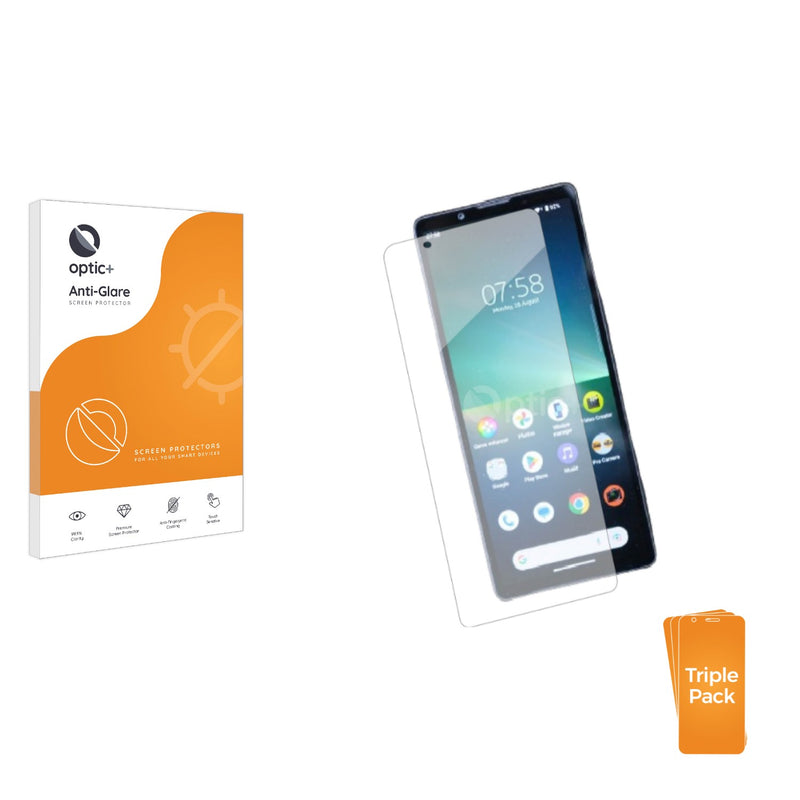 3pk Optic+ Anti-Glare Screen Protectors for Sony Xperia 5 V