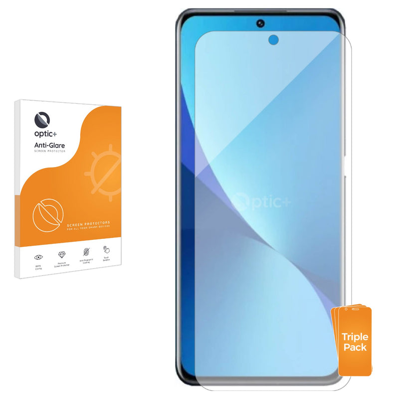 3pk Optic+ Anti-Glare Screen Protectors for Vivo iQOO 12