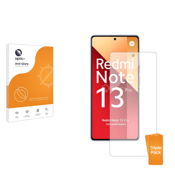 3-pack of Anti-Glare Screen Protectors for Xiaomi Redmi Note 13 Pro+