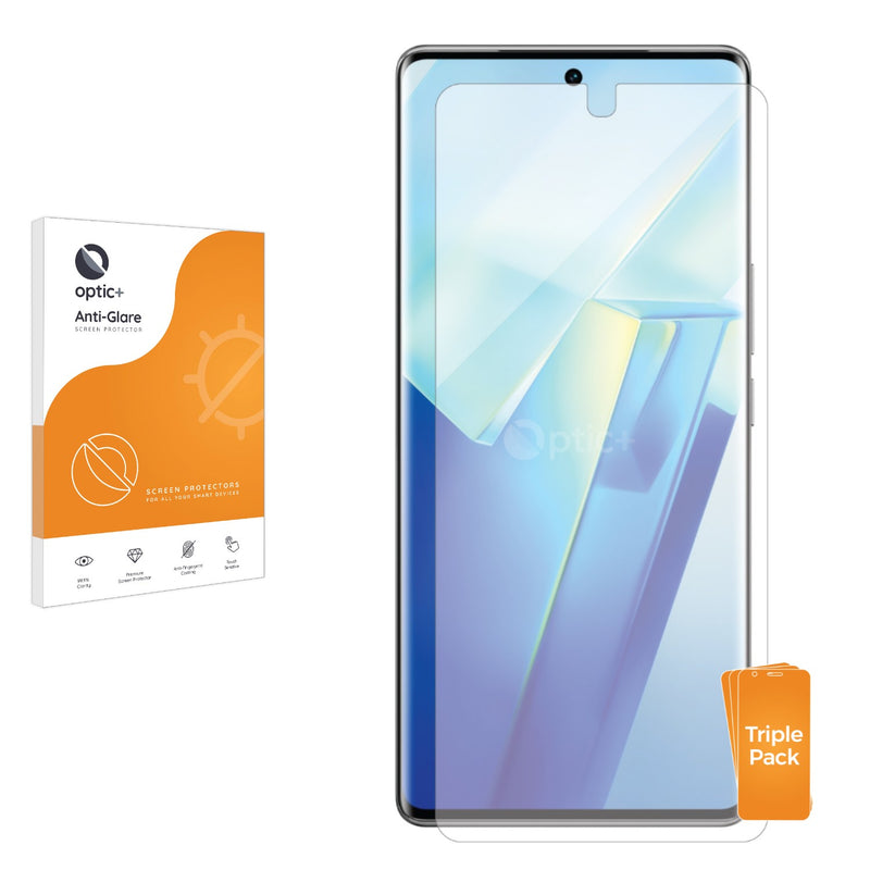 3pk Optic+ Anti-Glare Screen Protectors for Vivo T2 Pro