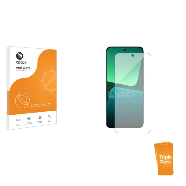 3pk Optic+ Anti-Glare Screen Protectors for Xiaomi 13