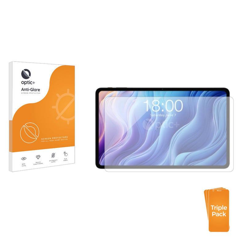 3pk Optic+ Anti-Glare Screen Protectors for Teclast M50 Pro