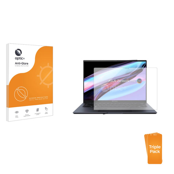 3-pack of Anti-Glare Screen Protectors for ASUS ZenBook Pro 14 UX6404V