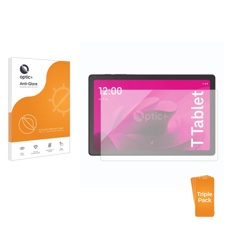 3pk Optic+ Anti-Glare Screen Protectors for Telekom T Tablet