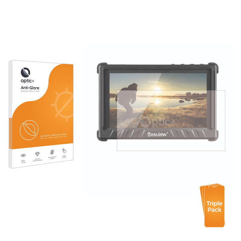 3pk Optic+ Anti-Glare Screen Protectors for Desview P5II 5.5" Monitor