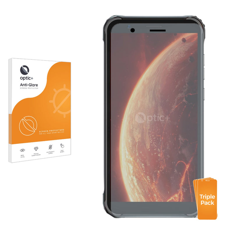 3pk Optic+ Anti-Glare Screen Protectors for Blackview BV4900