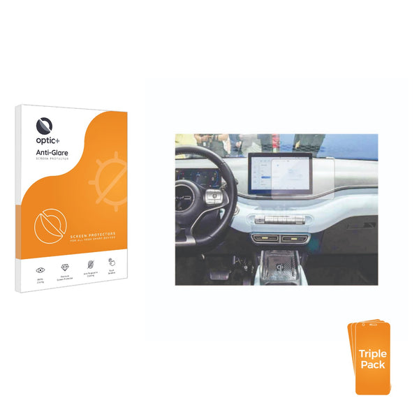 3pk Optic+ Anti-Glare Screen Protectors for BYD Seagull 10.1" Infotainment display