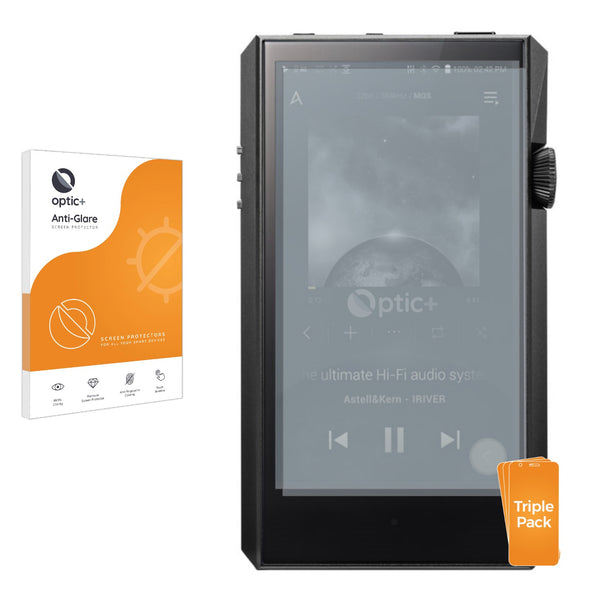 3pk Optic+ Anti-Glare Screen Protectors for Astell&Kern SP1000M